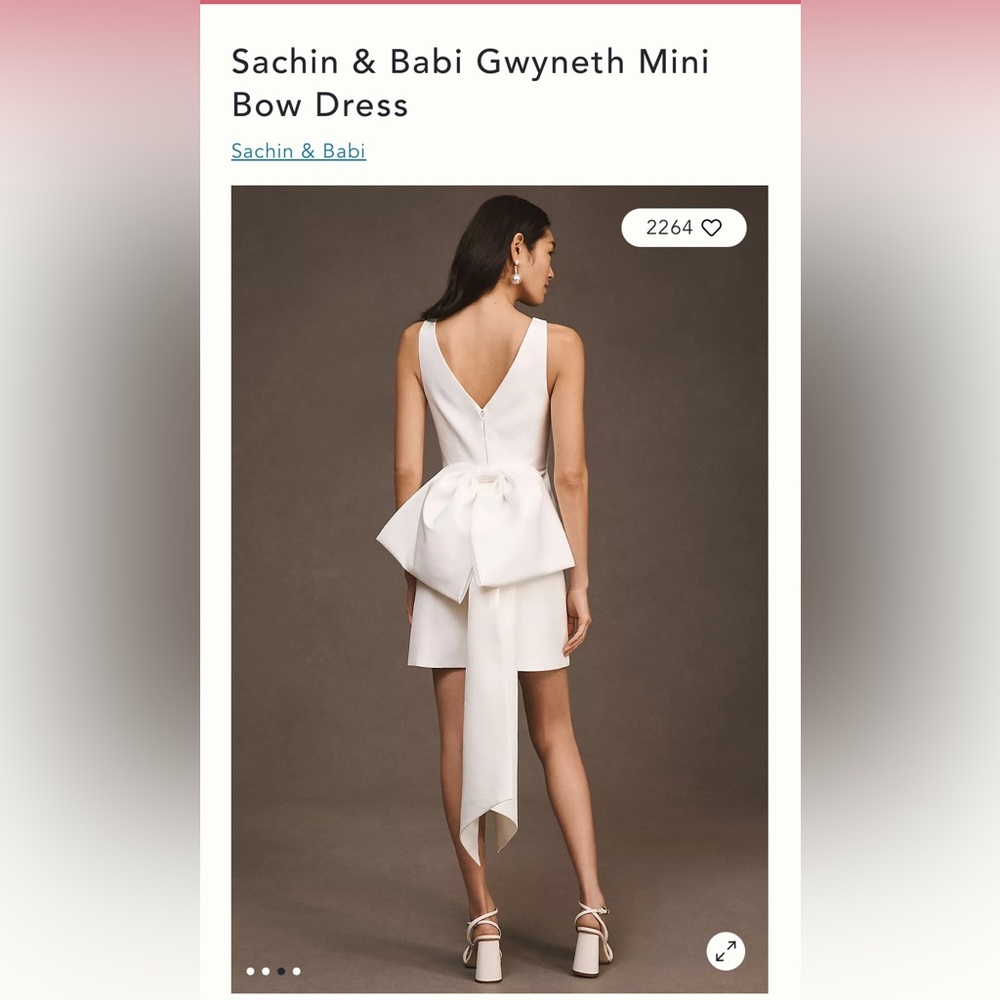 Sachin & Babi Gwyneth Mini Bow Dress